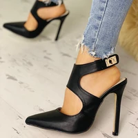 sexy pumps women sandals shoes fashion party pointed toe high heels ladies hollow out shoes stilettos heeled plus size woman