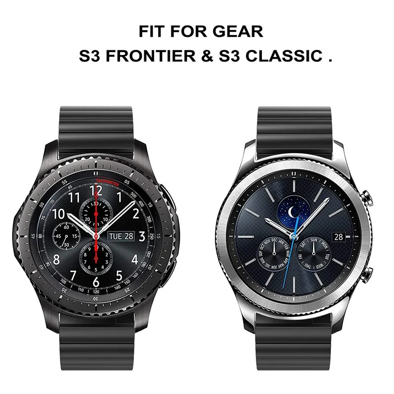 Ремешок совместимый Galaxy Watch 46 мм Smartwatch 22 мм металлический браслет из нержавеющей стали ремешок браслет для samsung gear S3 Frontier Classic