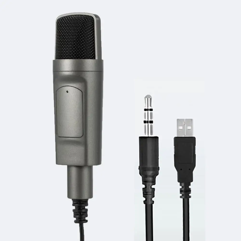 

3.5mm/USB Plug Desktop Wired Microphone for Gaming/Singing/Live Streaming/Record микрофон