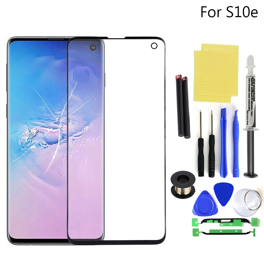 Замена переднего стекла для Samsung Galaxy S8 S9 S10 Plus Ремонт экрана передняя внешняя
