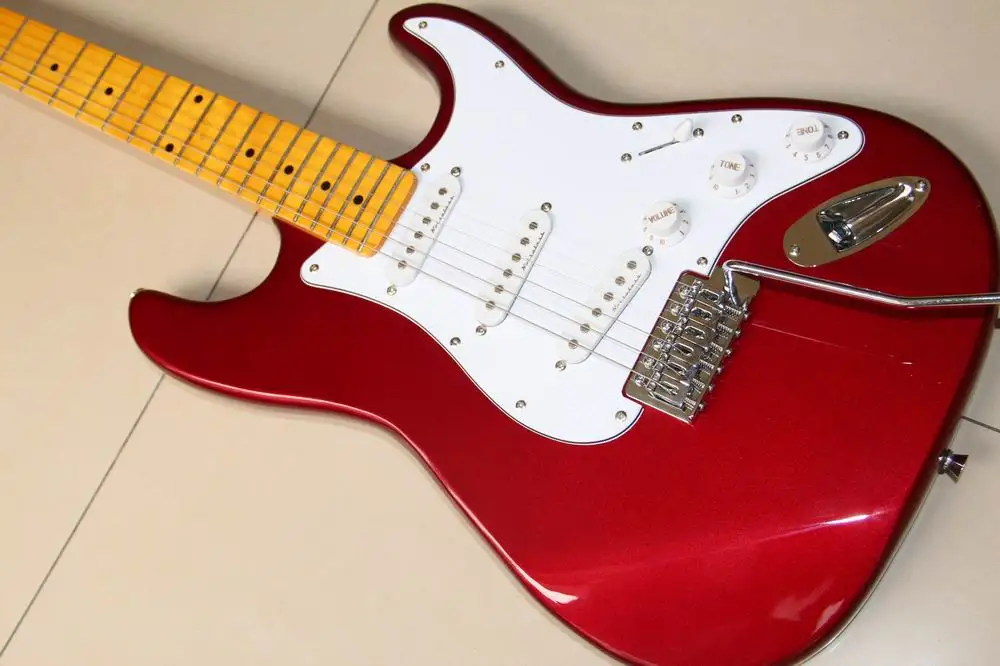 Новое поступление китайская гитара Fenderstr электрическая лучшее качество в вине