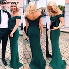 Новое ярко-зеленое платье-Русалка с открытой спиной и открытыми плечами, платье для выпускного вечера, платье для гостей свадьбы