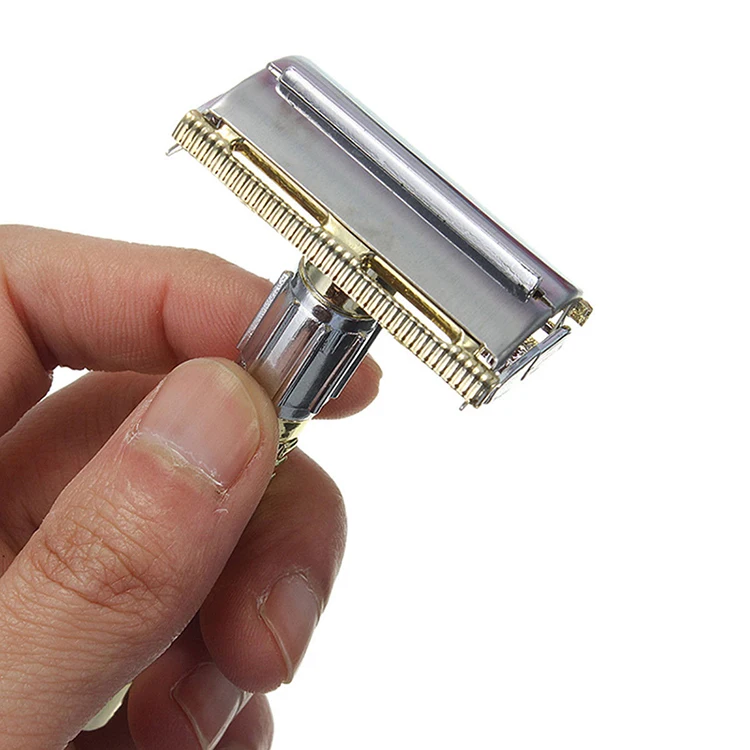 1pc Shaving Razor 2019 New Men's Safety Handheld Manual Blade Edge Men Blades Box Shaver+Double Machin F5J9 | Красота и здоровье