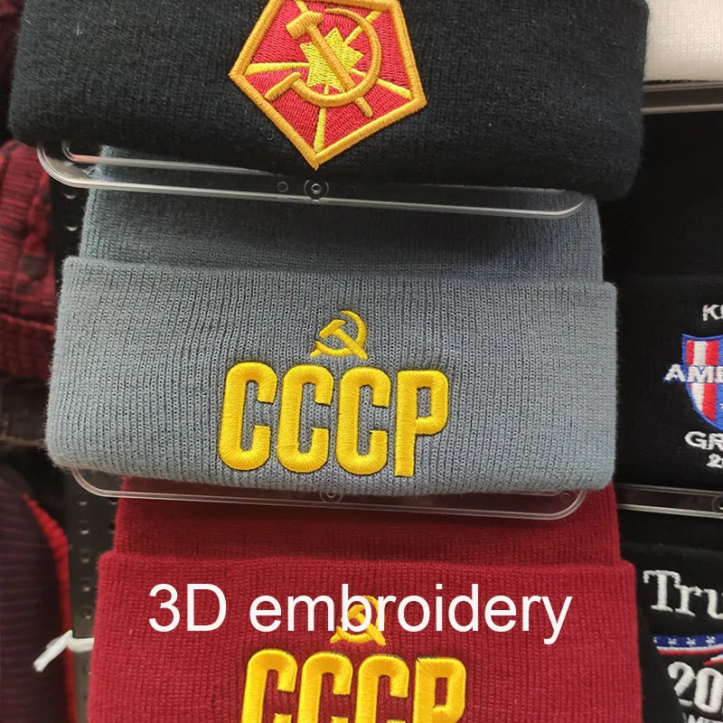 Изготовленным на заказ логосом Для мужчин зимняя шляпа с вышитыми буквами