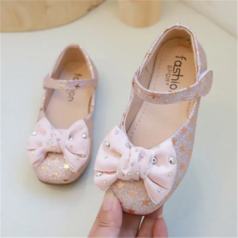 Детская обувь для девочек теннисные туфли маленьких вечерние принцессы со