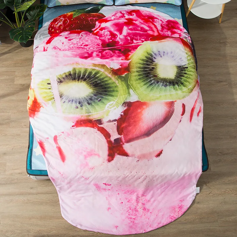 Одеяло с куриной капустой Хлопковое одеяло мягкое 3D рисунком из мультфильма