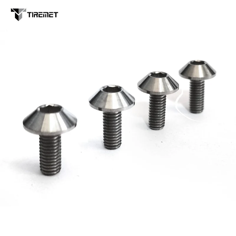 Титановые болты с кнопками TC4 винты M5x20 M8x25 M6x12 15 18 20 24 мм для велосипедного