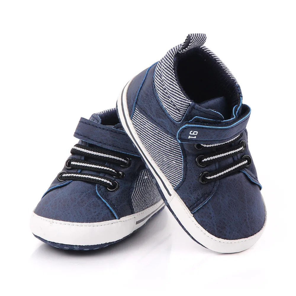 

New Baby Shoes Spring/Autumn Sneakers Baby Boys Shoes Soft-soled Non-slip Mid-high Casual Toddler Shoes For 0-18M