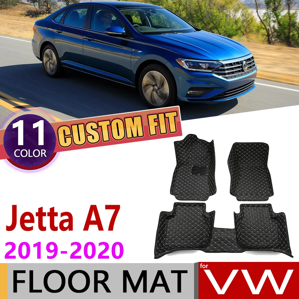 Изготовленный На Заказ Кожаный Автомобильный Коврик для Volkswagen VW Jetta A7 MK7 Sedan 2019 ~ 2020
