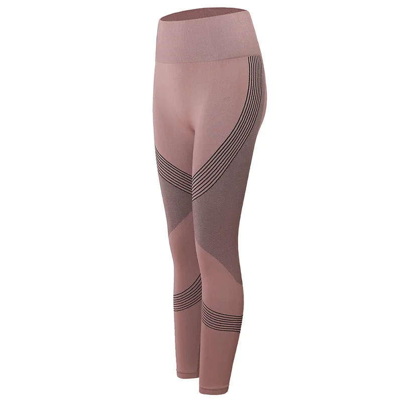 

2020 Fitness Pants Women's Stretch Tight Hips Yoga Pants High Waist Abdomen Quick-drying Running Pants Hh1228