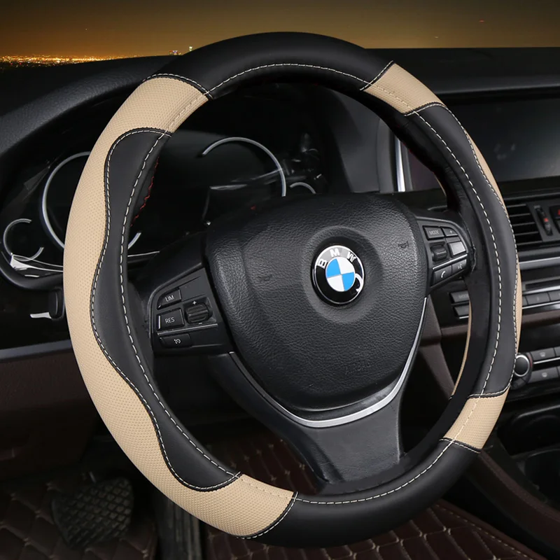 

D series Micro Fiber Leather Car Steering Wheels Covers 38CM/15'' Steering Wheel Hubs Car Styling,For VW GOLF 7 2015 POLO JATTA