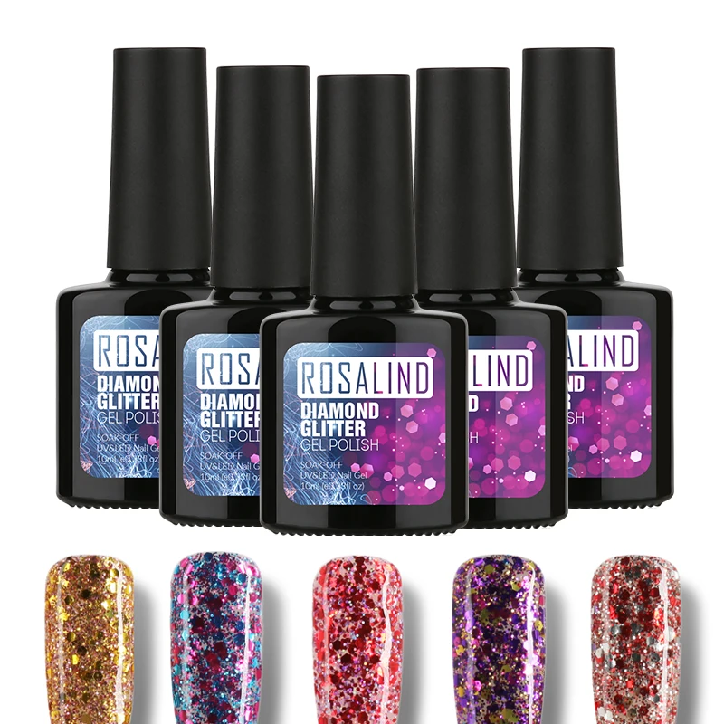 ROSALIND праймер гель светящийся Алмазный для ногтей замачиваемый УФ светодиодный