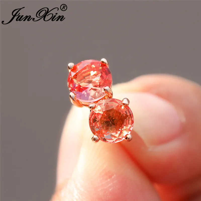 Милый розовый желтый цвет радуги с украшением в виде кристаллов круглые