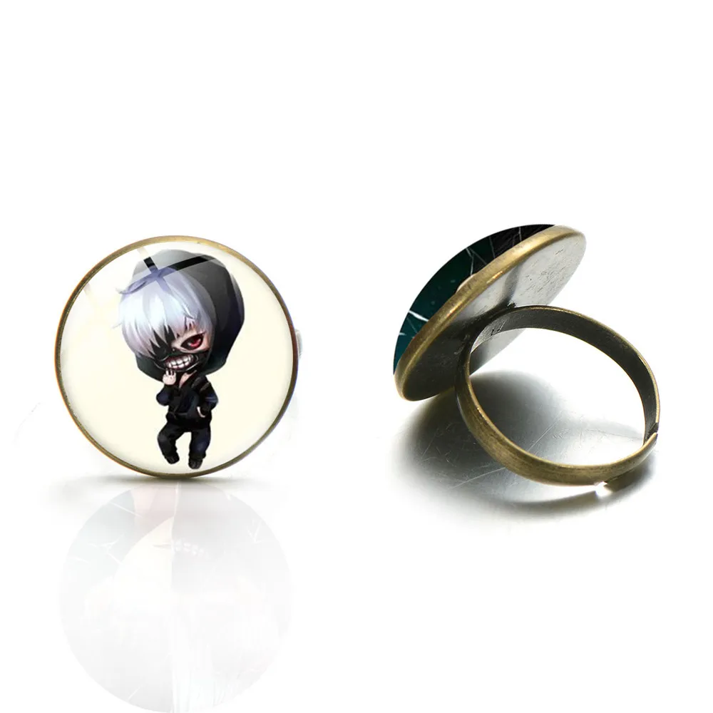 Модные регулируемые кольца с аниме Токийский Гуль канеки Кен винтажное