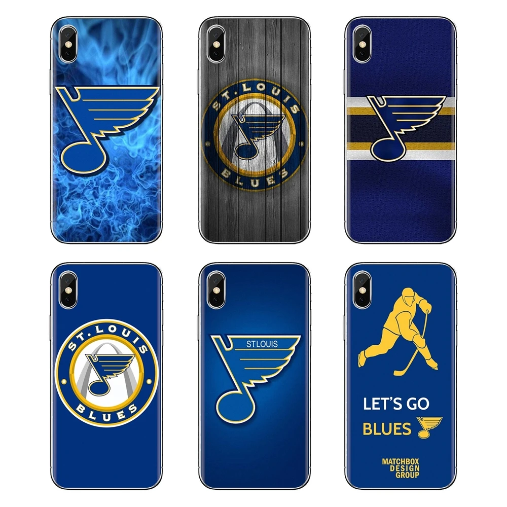 Мягкие прозрачные чехлы для сейнта Луи Блюз хоккея на льду Samsung Galaxy A3 A5 A7 A9 A8 Star A6