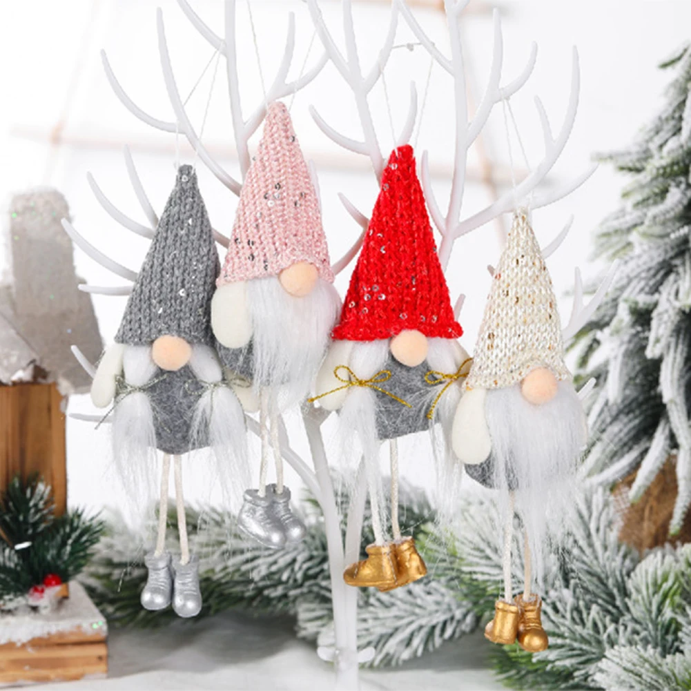 Новогодние подвески для кукол без лица скандинавские качели Лесной старик