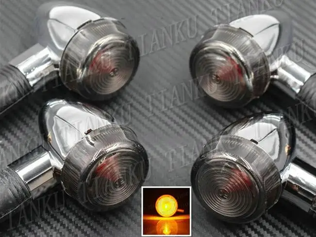 Передние и задние Сигналы поворота Bullet для Honda Shadow Spirit Saber Aero ACE Steed VLX 400 600 1100 DLX VTX1300