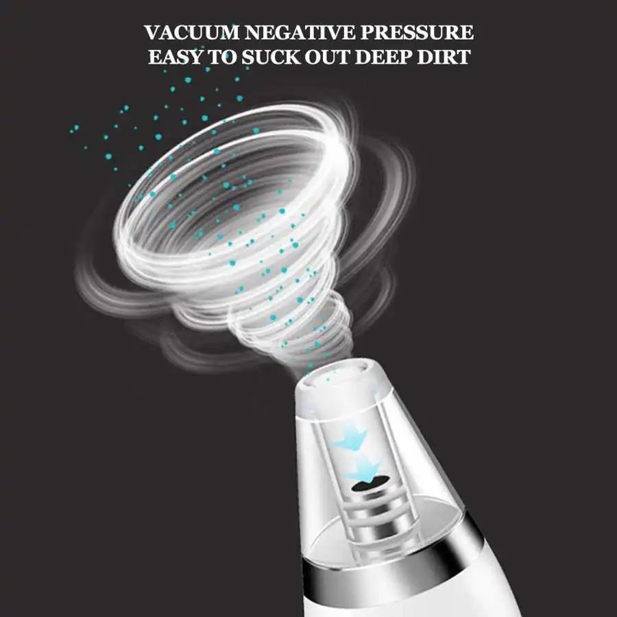 

Blackhead Vacuum Blackhead Removal Streamline Shape Body Household Portable Electric Pore Cleaner Face Pore Suction Cleaner