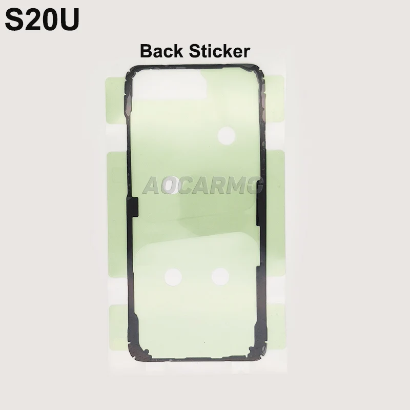 Aocarmo For Samsung Galaxy S20U S20 Ultra Full Set Adhesive LCD Screen Tape Back Battery Cover Frame Camera Lens Sticker Glue images - 6