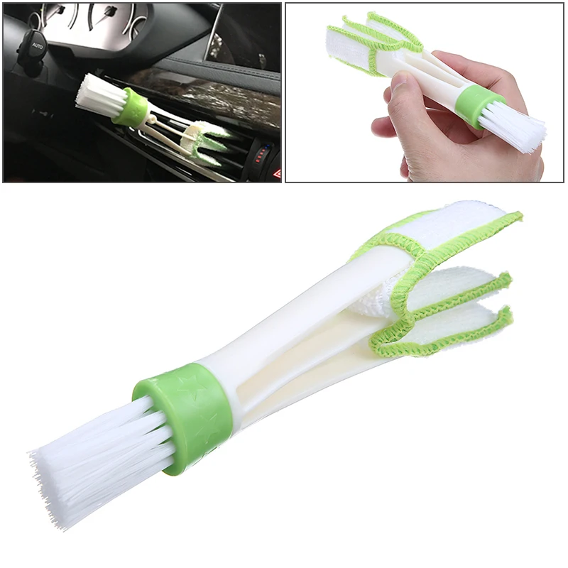 

Double Head Keyboard Clean Brush Car Indoor Air-condition Outlet Cleaning Tool for Car Motorcycle Clean Tools