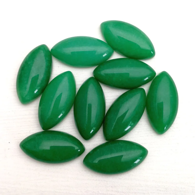 

Wholesale 15*30mm natural malay onyx stone beads marquise shape green CAB CABOCHON teardrop loose beads Free shipping 12pcs/lot