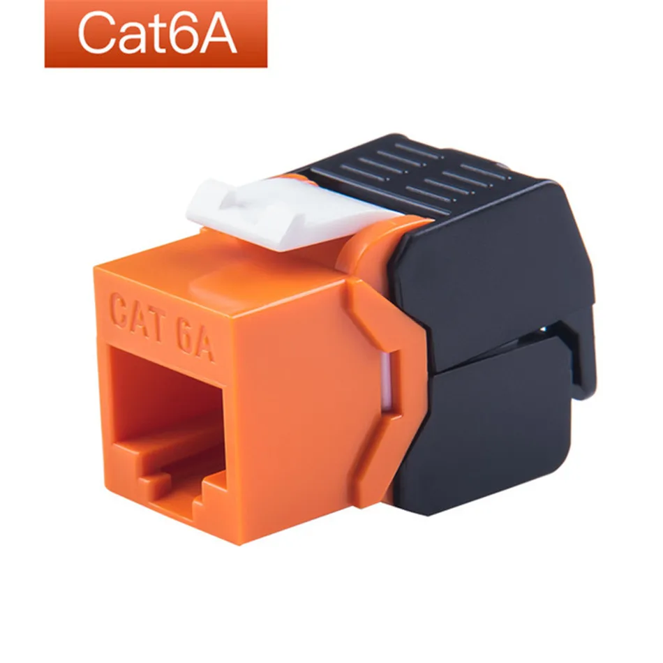 10G сетевой Cat6a RJ45 Keystone разъем Ethernet повторяется использование для 23 26AWG кабель 15u