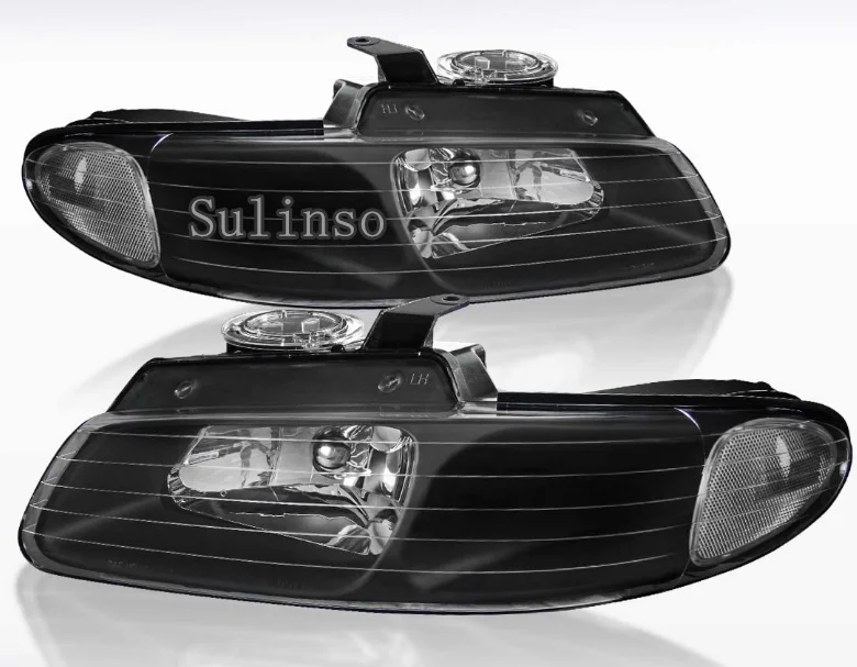 Фары черные прозрачные Sulinso для Dodge Grand Caravan Chrysler Voyager Town & Country 2 шт.| |
