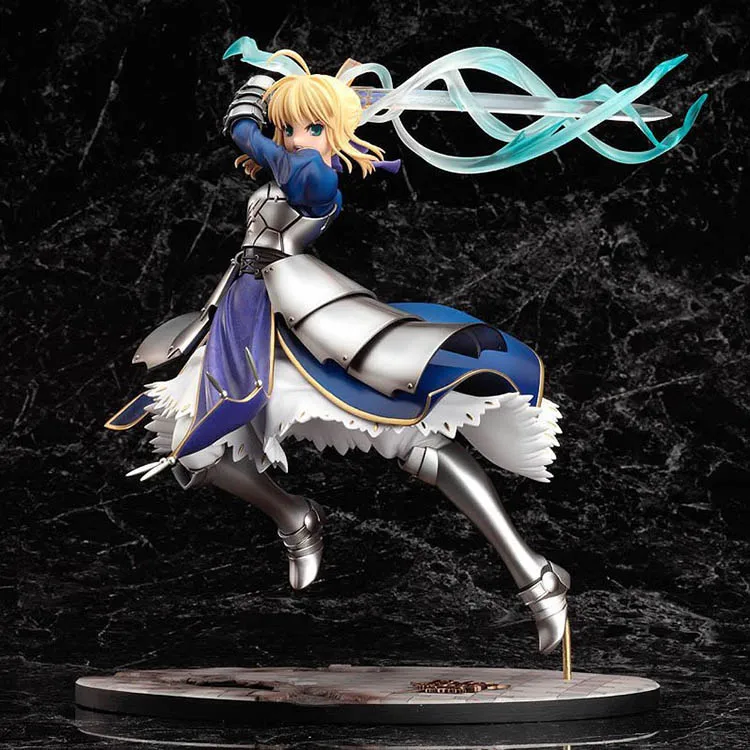 Аниме Fate Stay Night Saber Lily Excalibur ПВХ фигурка героя игры Рисунок Модель Коллекционная