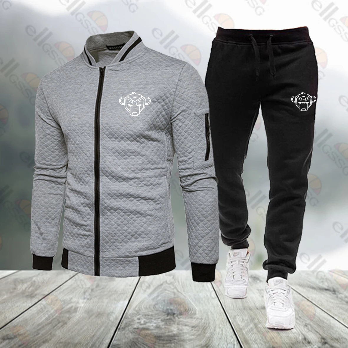 

New men's suit spring and autumn men's sportswear 2-piece sports suit jacket + pants sportswear men's sportswear size S-3XL