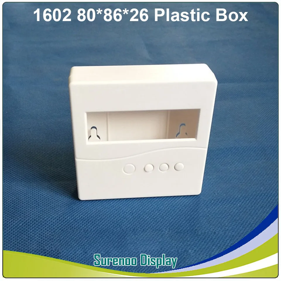 Plastic Case 3,3 V 162 16X2 1602 персонаж ЖК-дисплей модуль Экран дисплея LCM голубой отрицательный ЖК-дисплей с белый светодиодный Подсветка - Цвет: Plastic Case