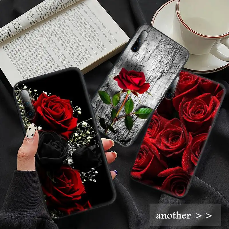 

Rose Flower Phone Case For Redmi S2 4X 5 5A Plus 6 6A 7 7A 8 8A 9 9A Silicone Cover