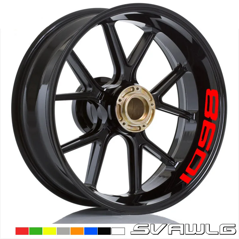 

New high quality Fit Motorcycle Wheel Sticker stripe Reflective Rim For Ducati 1098 S Tricolore