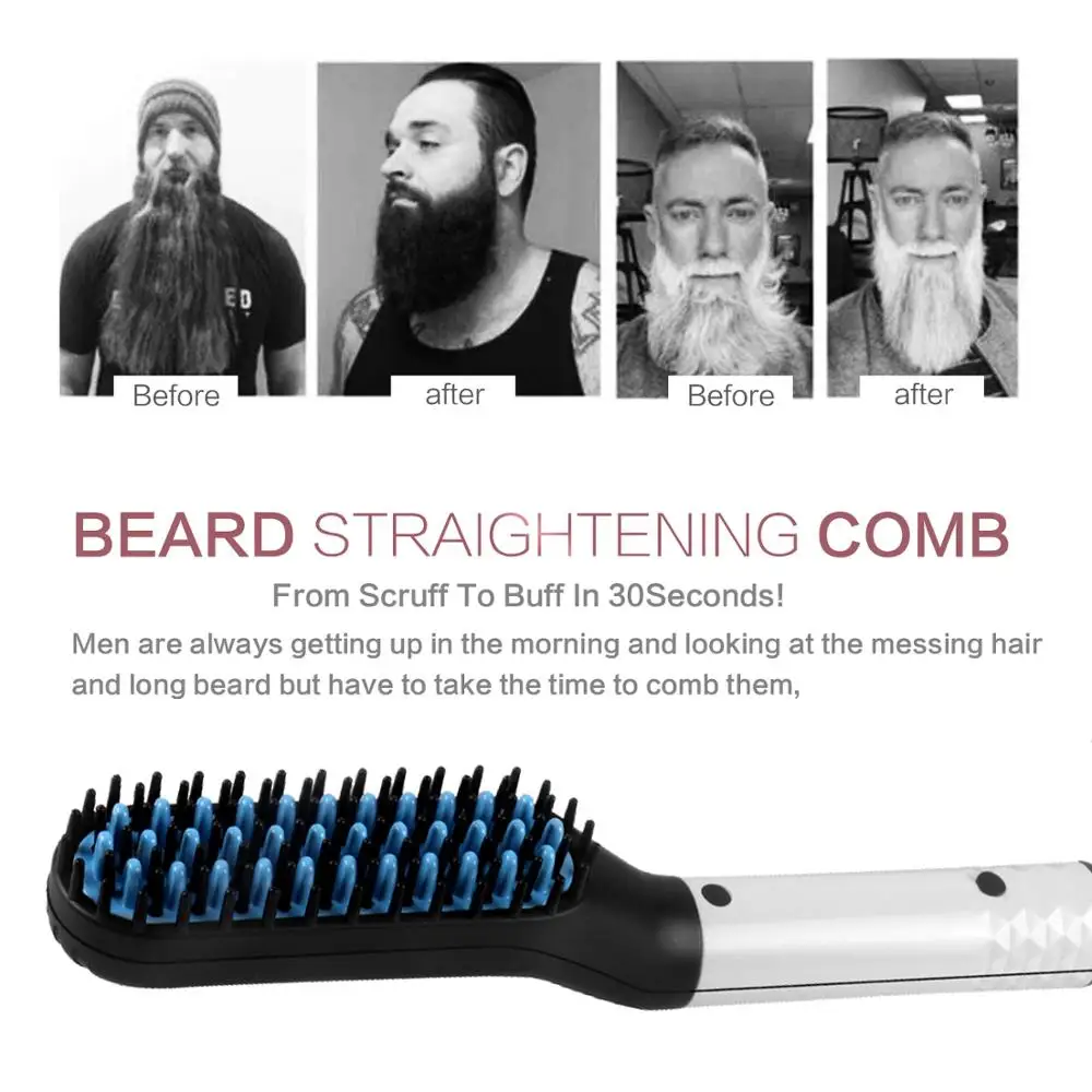 2 температурных уровня выпрямитель для бороды многофункциональная расческа
