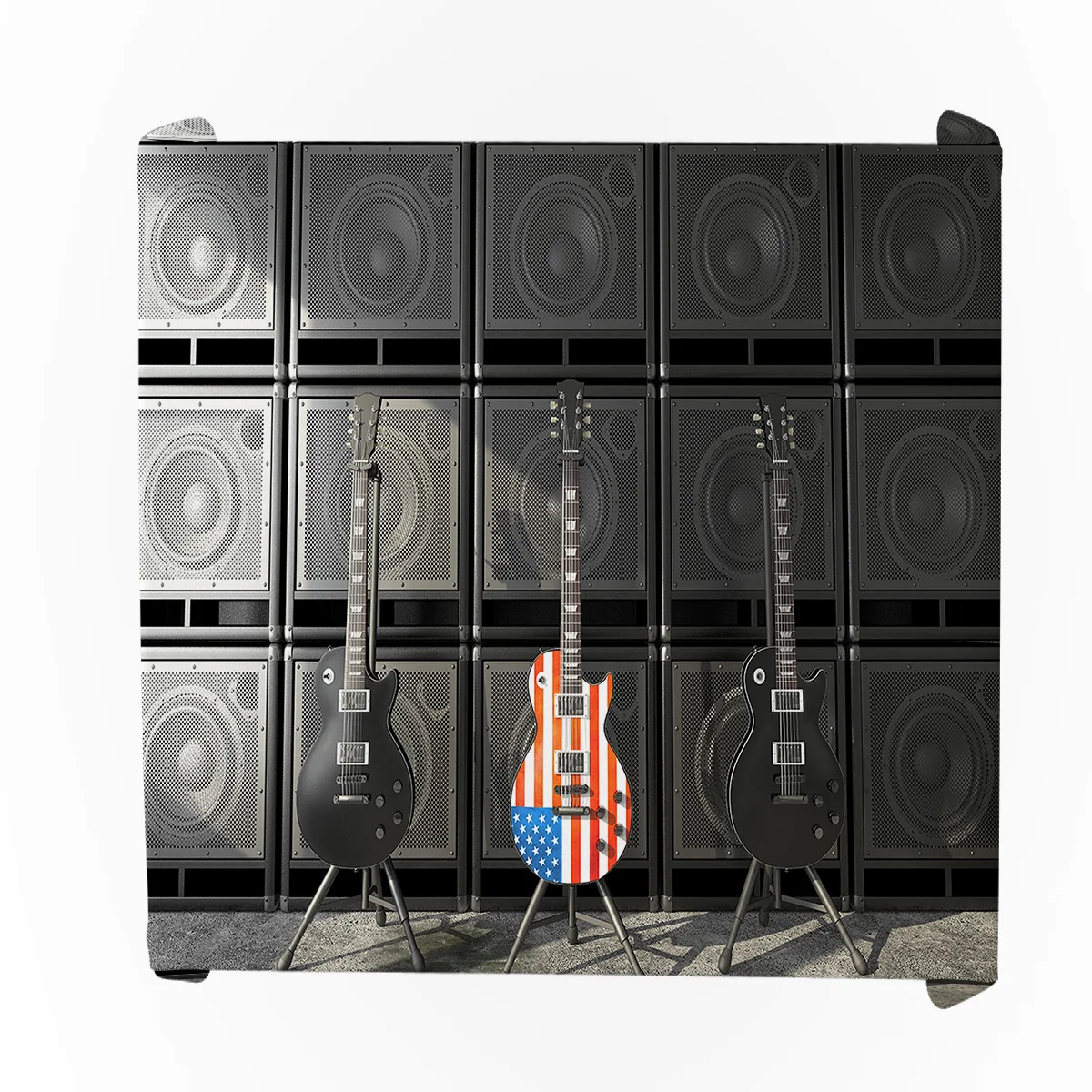 Скатерть с американским флагом для музыкальных инструментов салфетка стола