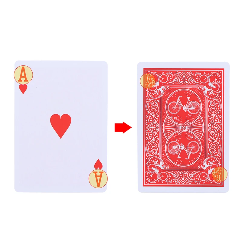 

New Arrive Secret Marked Poker Cards See Through Playing Cards Magic Toys simple but unexpected Magic Tricks