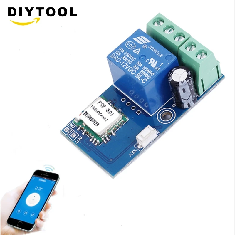 DC 12V Wifi генератор импульсов модуль коммутационный беспроводного реле пробежки