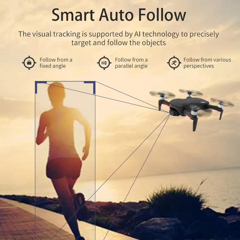 JRC X12 gps Дрон 5G WiFi FPV Бесщеточный двигатель 4K HD камера двойной режим