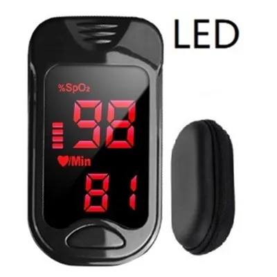 LED black case Пальцевой Пульсоксиметр De Dedo Pulso Oximetro домашний семейный Пульс оксиметр Pulsioximetro пальцевой Пульсоксиметр CE светодиодный O светодиодный - Цвет: LED black case