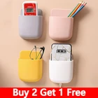 Настенный ящик для хранения, настенный Настольный пульт дистанционного управления для кондиционера, ТВ, чехол мобильный телефон, штепсельная вилка, органайзер, 1 шт.