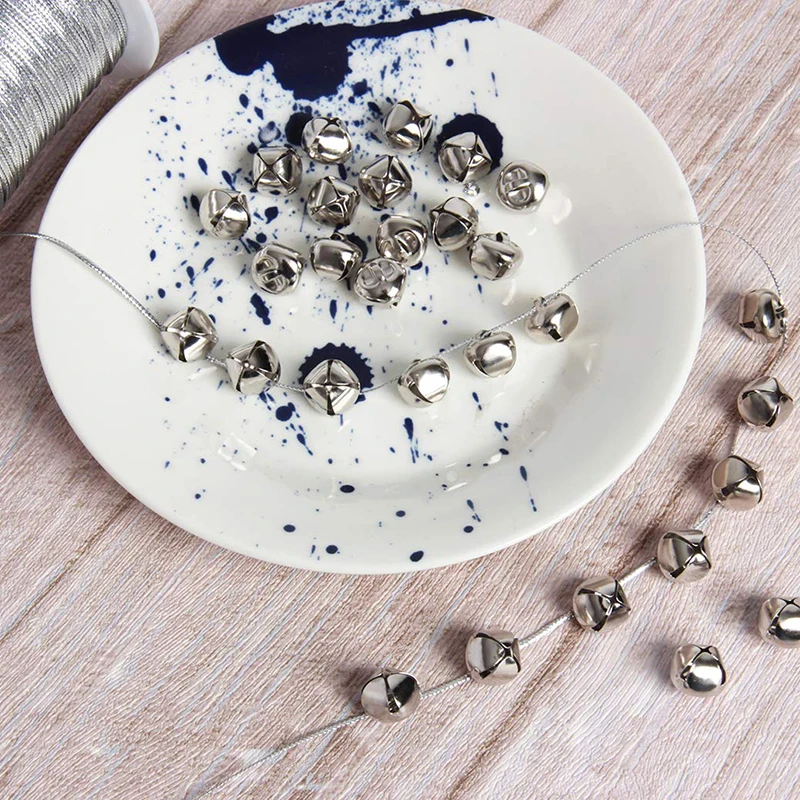 

100Pcs Count Craft Bells DIY Bells For Wreath Holiday Home Decoration Christmas Festival Decoration DIY Art Crafts Pet Bell