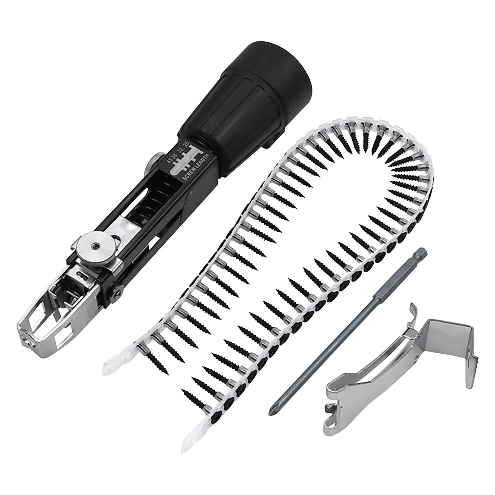 

Automatic Chain Nail Gun Adapter Screw Gun for Electric Drill Woodworking Tool Cordless Power Drill Attachment
