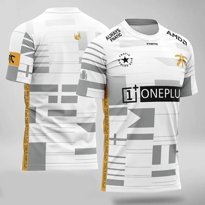 Униформа команды FNC Мужская футболка 2021 верха Esports 3D персональная идентификация