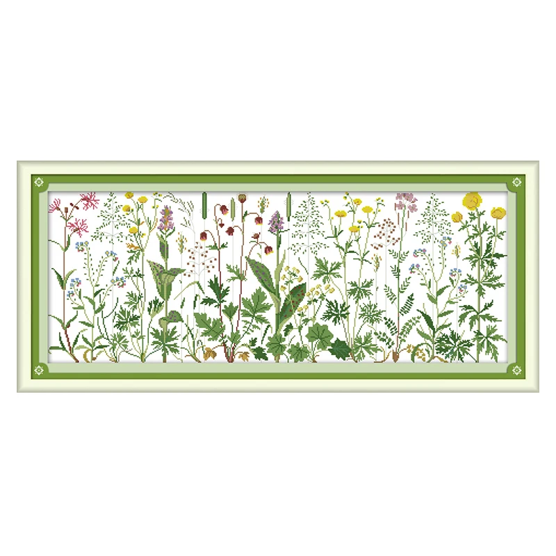 

Набор для вышивки крестиком Joy Sunday с изображением цветов на Луге, подарок, узор с пейзажем, украшение для дома, набор для ручной вышивки 11 14 ка...