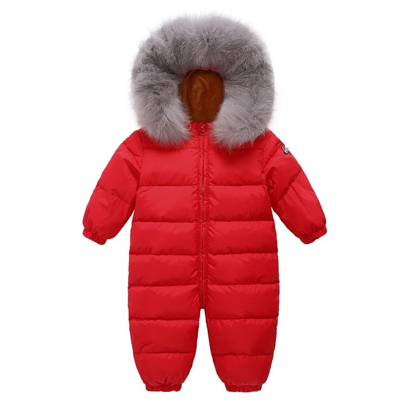Детский цельный пуховик для мальчиков и девочек верхняя одежда новорожденных с