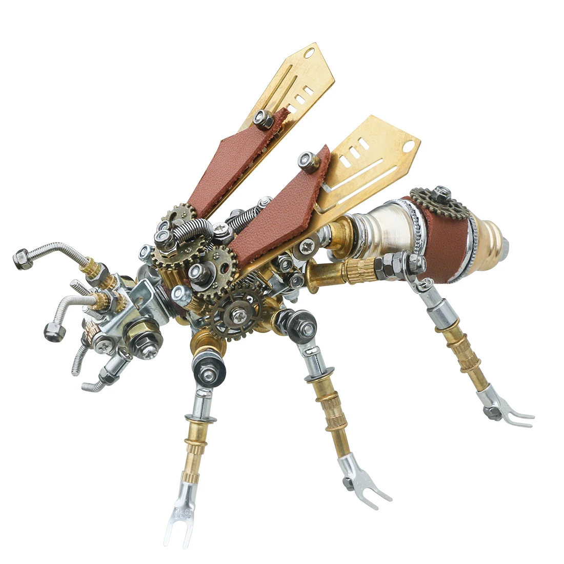 

290Pcs Metal Insect Puzzle Model Kit 3D DIY Mechanical Assembly Crafts For Children Toys Gift - Termite/Fire Fly/Wasp/Dragonfly