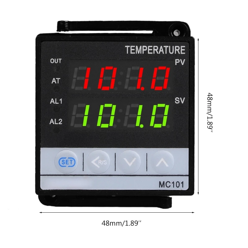 

2in1 Relay + SSR Output PID Thermostat Temperature Controller / for Universal Input K,E,J,N,S,R,T,B Thermocouple Pt100 RTD Wat