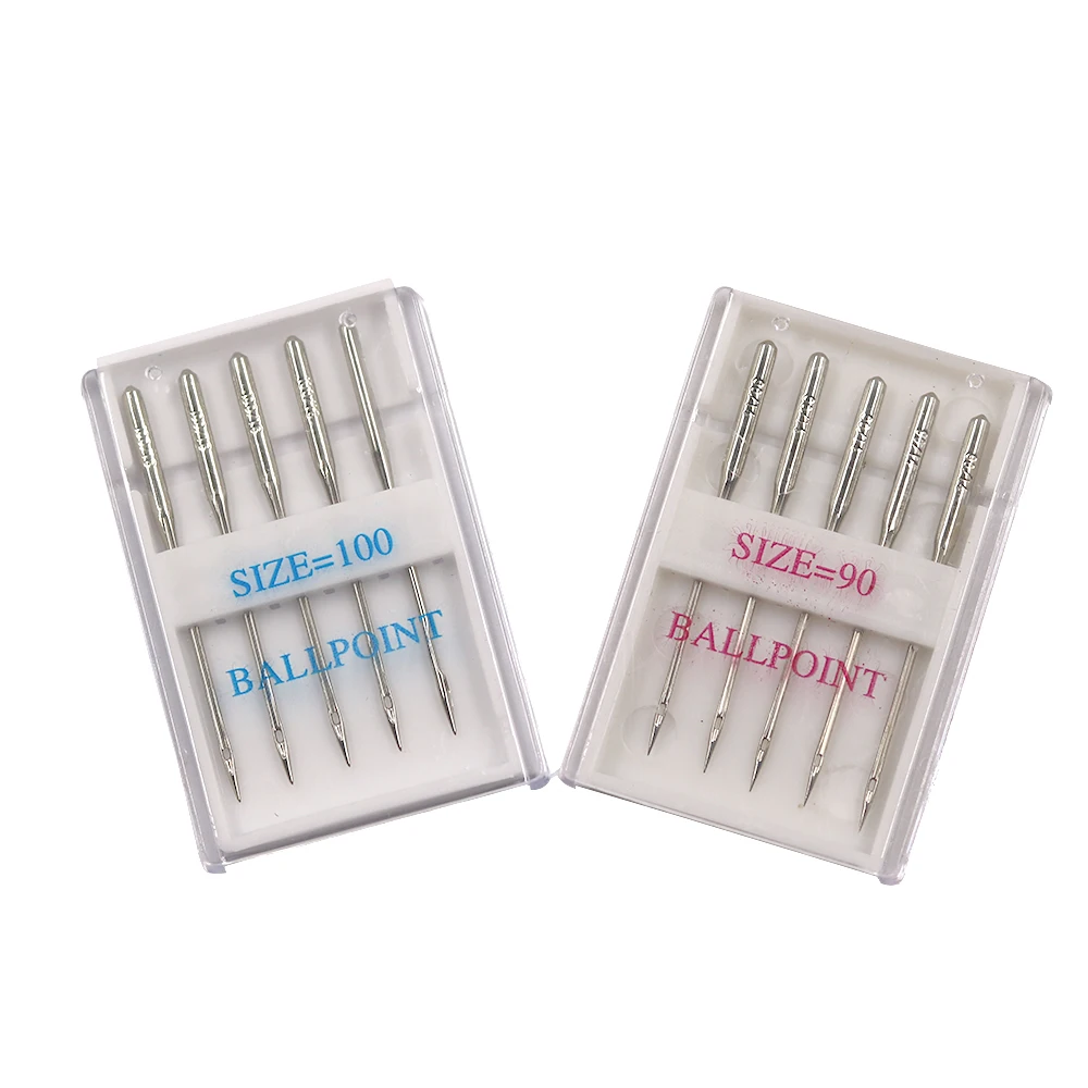 Серебристые иглы для швейной машины 5 шт. Ассорти Иглы бытовой 100/16 90/14 детали