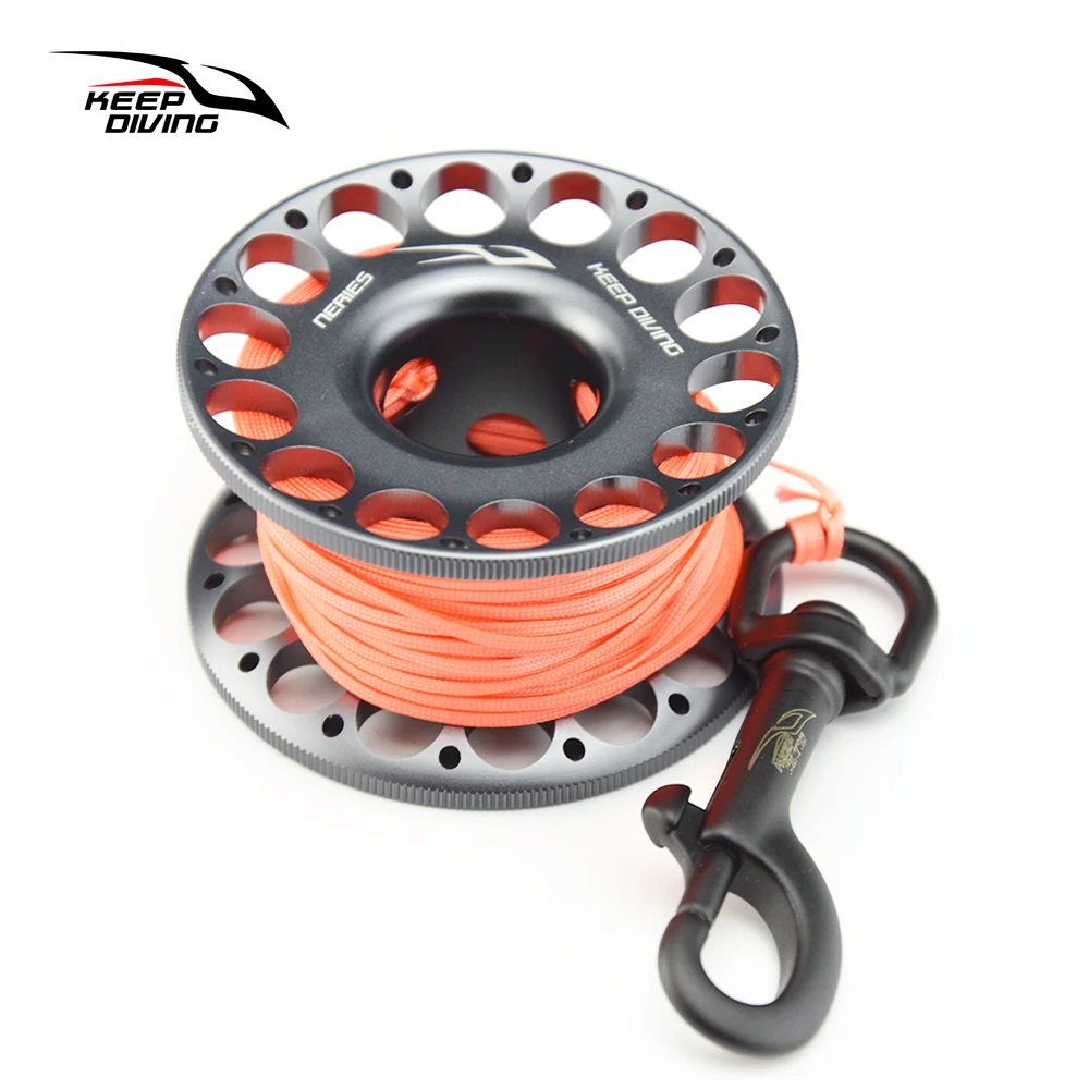 Катушка из алюминиевого сплава для подводного плавания бобина на палец с болтом