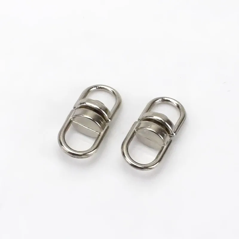 silver 25/50 шт. модные поворотное кольцо с металлической пряжкой, Сумки из натуральной кожи соединитель ремня карабин поворот сумка Пряжка брелок Крюк DIY Изделия из кожи - Цвет: silver