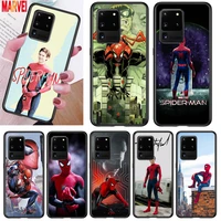 cool marvel spiderman art for samsung note 20 10 8 9 m02 m31 s m60s m40 m30 m21 m20 m10s f62 m62 m01 ultra pro plus phone case